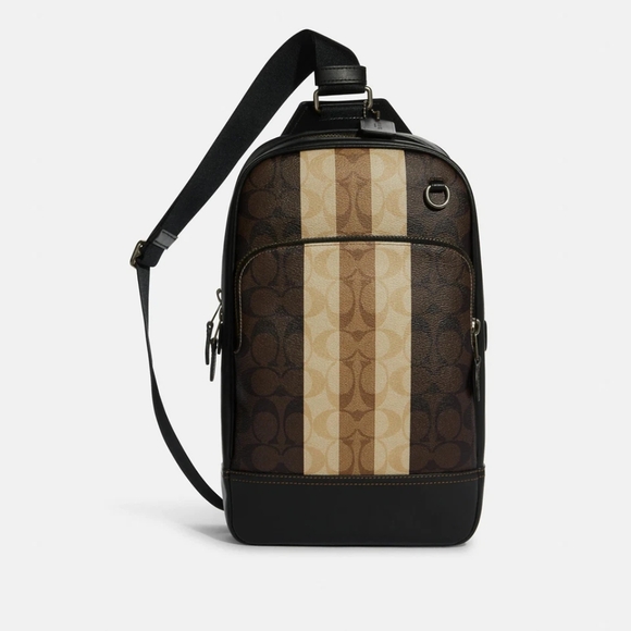 Coach Men's or Unisex Graham Pack In Signature Canvas EUC $95 - Picture 1 of 7